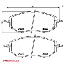Гальмівні колодки Brembo P 78 017 2 из 2