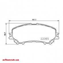 Тормозные колодки Brembo P 56 100 4 из 4