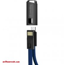 Кабель USB ColorWay USB-microUSB, 2.4А, 0.22м, Blue (CW-CBUM022-BL) 2 из 2