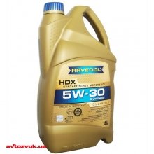 Моторное масло RAVENOL HDX 5W-30 4л