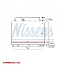 Радіатор охолодження двигуна NISSENS 636009 3 из 3 Радіатор охолодження двигуна NISSENS 636009 3 из 3