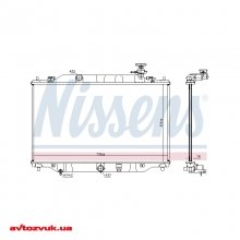 Радіатор охолодження двигуна NISSENS 68534 3 из 3