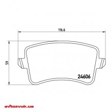 Тормозные колодки Brembo P 85 099X 2 из 2