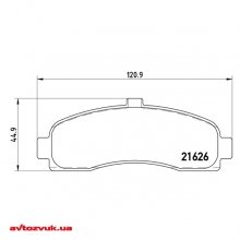 Гальмівні колодки Brembo P 56 031 4 из 4