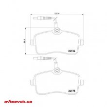 Гальмівні колодки Brembo P 61 109 4 из 4