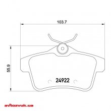 Гальмівні колодки Brembo P 61 114 5 из 5