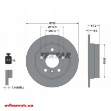 Тормозной диск Textar 92132103 4 из 4