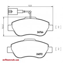 Гальмівні колодки Brembo P 24 150 4 из 4