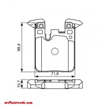 Тормозные колодки Bosch 0 986 495 335 3 из 3