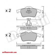 Гальмівні колодки METELLI 22-0348-0 4 из 4