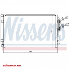 Радиатор кондиционера NISSENS 940236