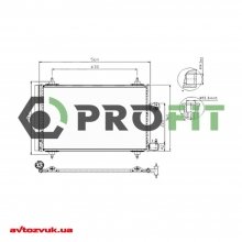Радіатор кондиціонера Profit 1770-0081