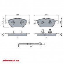 Тормозные колодки Bosch 0 986 494 987 4 из 4 Тормозные колодки Bosch 0 986 494 987 4 из 4