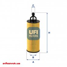 Масляний фільтр UFI 25.251.00 Масляний фільтр UFI 25.251.00