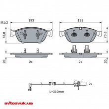 Тормозные колодки Bosch 0 986 494 986 3 из 3