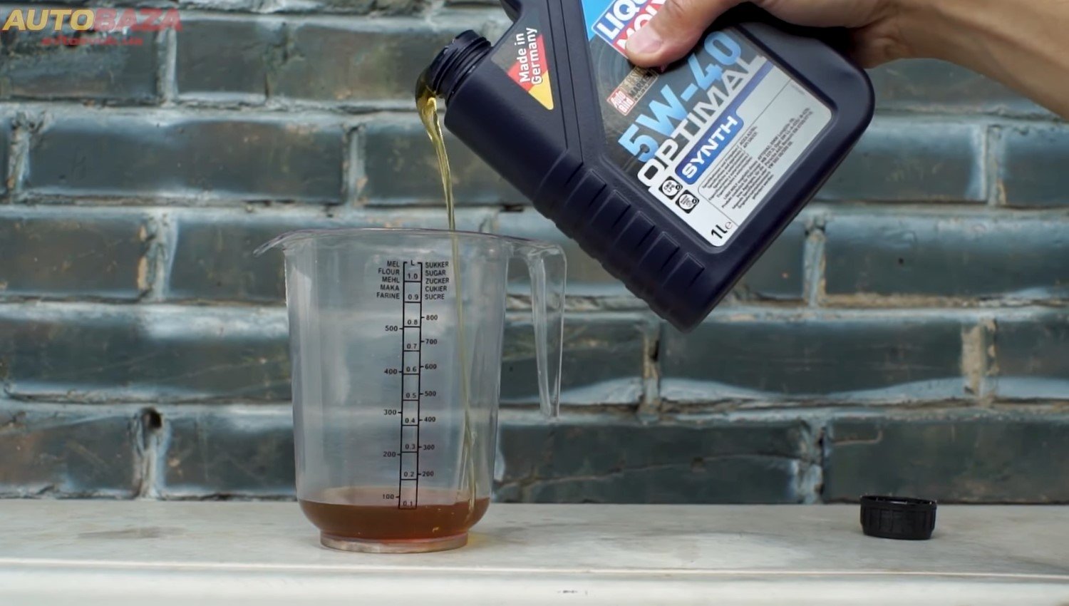 intermixing test моторного масла